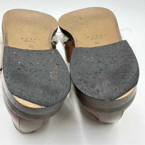 Marni Fur Trim Leather Shoes - Picture 11 of 12